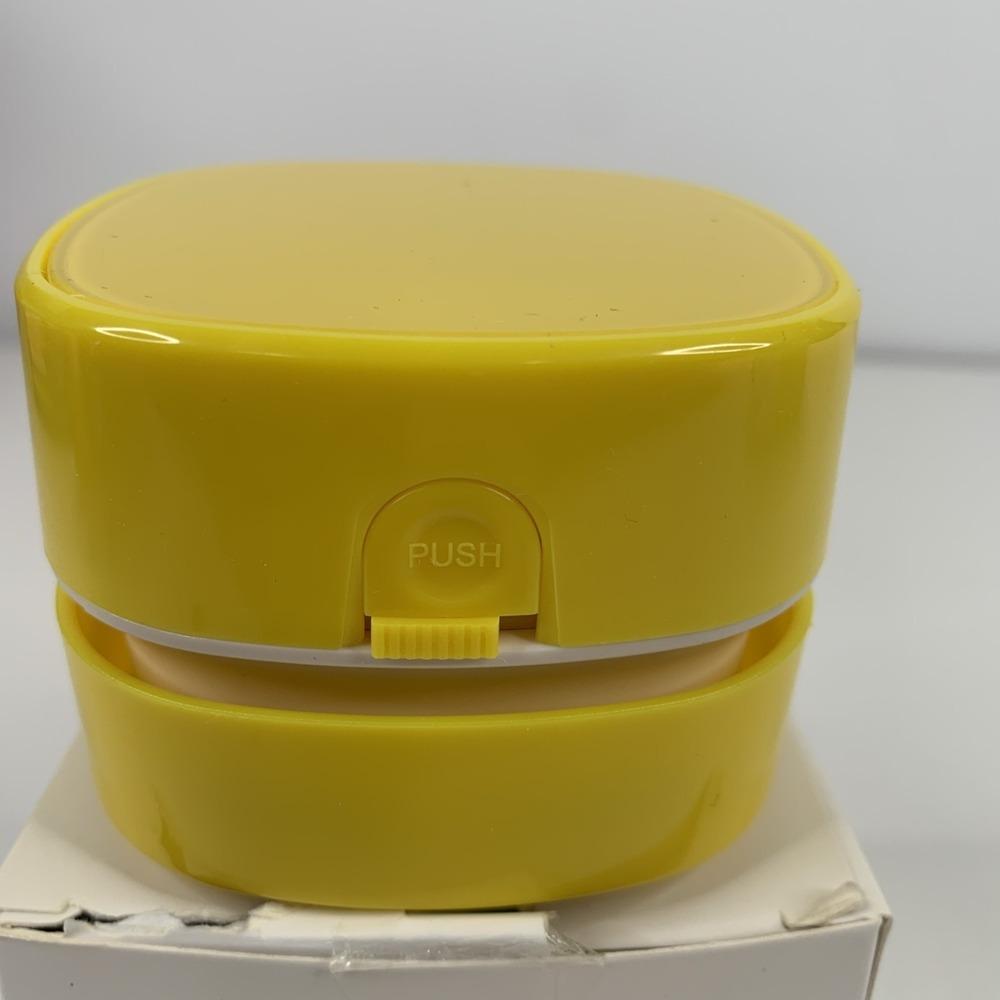 ODISTAR Desktop Vacuum Cleaner, Mini Table dust Sweeper Energy Yellow - Picture 5 of 11